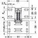 Swing Up Flap Hinge for Mounting with Panel Opening Angle 90° Caravan hinge for light flaps up to 2.1 kg With soft closing mechanism