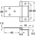 Flush Hinge Cranked Non Mortice Steel Non mortice for medium duty applications Zinc plated