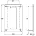 Pull Handle Flush 150 x 100 mm 316 Stainless Steel Suitable for use on swing and sliding timber doors Satin