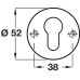 Escutcheons for Startec Lever Handles Euro Profile 304 Stainless Steel Satin