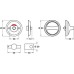 WC Turn and Release Anti-Ligature Soild Stainless Steel Satin stainless steel