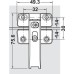 Connecting Hinge for Free Fold Installation with chipboard screws