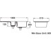 Sink Ceramic 1.5 Bowl and Drainer Rangemaster CRT10202 Surface mounted White - CRT10202WH