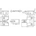 Flap Hinge Set 90° for Flaps or Lid Stays Kimana Nickel plated steel