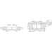 Flap Hinge Set 90° for Flaps or Lid Stays Kimana Nickel plated steel