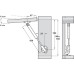 Automatic Opening Lid Stay for Wooden/Aluminium Frame Doors Length 164 mm 50N