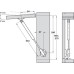 Automatic Opening Lid Stay for Wooden/Aluminium Frame Doors Length 244 mm 100N