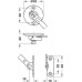 Flap Stay Economy with Catch Unhanded design Length 225 mm white