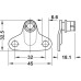 Mounting Bracket for Mounting Lid Stay to Cabinet Steel For edge distance (cabinet) 37 or 63 mm