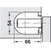 Chest Lid Hinge for Medium Sized Lids Opening angle 105° White