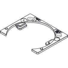 Linear Adaptor Plate for Tiomos Flap Hinge Tiomos Night - Anthracite