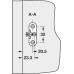 Flap-Ex Flap Hinge for Door Fronts Hinged at Base Particularly suitable for installation in cabinets with front flaps White plastic