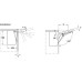 Single Door Flap Fitting Complete Set Free Flap 1.7 107° opening angle Model C anthracite cover caps