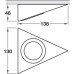 LED Wedge Light 12 V Triangular Rated IP 20 2.4 W Loox Compatible Brushed nickel plated finish light colour 6500 K