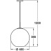 Ceiling Pendant Large Ø 400 mm Oberon Mains voltage Copper finish
