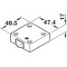 Built In Switch with Universal Push Button 2 A/240 V AC Black finish