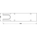 Cover Plate for Geze TS 550 NV Floor Spring Satin stainless steel