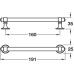 Pull Handle Zinc Alloy Fixing Centres 160 mm Crawford Golden champagne