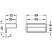 Slat Pocket for use with 8 x 53 mm Wooden Slats Brown finish