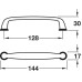 Pull Handle Zinc Alloy Fixing Centres 128 mm Kane Oil rubbed bronze