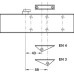 Door Closer Overhead Medium Duty TS 71 Dorma Standard installation on pull side overhead installation on push side Silver