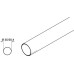Wardrobe Rail Length 2500 mm Ø 25.4 mm Wall thickness 0.7 mm Chrome plated finish