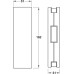 Patch Fitting Centre Strike Patch for Lock Startec For left or right hand use Matt stainless steel finish