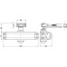 Door Closer Overhead Cast Aluminium Body Briton 121CE Silver
