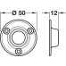 Rail Socket Ø 19 mm Steel White finish