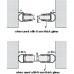 Shower Seal Bulb Seal Length 2010 mm Suitable for toughened glass doors 6-8 mm thick Transparent PVC finish