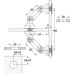 Fixed Panel System 3 Way Glass to Glass Connector Bonomi 304 grade stainless steel Satin stainless steel finish