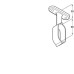 Rail End Support for use with Oval Wardrobe Rails Nickel plated finish