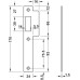 Latch Mortice for Flush Doors Stainless Steel Startec Backset 55 mm case size 84 mm satin