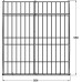 Laundry Basket Free Standing Load Capacity 12 kg Steel For cabinet width 400 mm White RAL 9003 finish