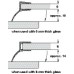 Shower Seal H-Profile for Overlapping Shower Door Arrangement Length 2010 mm Suitable for toughened glass doors 6-8 mm thick Transparent PVC finish