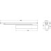 Door Closer Overhead Cam Action Guide Rail Aluminium Body Geze TS 3000 B Silver