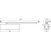 Door Closer Overhead Rack and Pinion Guide Rail Aluminium Body TS 3000 EC BC Silver
