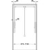 Pull Down Wardrobe Rail for Internal Wardrobe Width 870-1190 mm For mounting on side panel Nickel plated/black finish