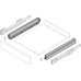 Drawer Sides 63 mm High Nova Pro Scala Length 450 mm silver