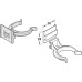 Plinth Clip and Bracket for Adjustable Plinth Feet Screw Fixing Häfele Axilo™ 48 Plastic black Slide on