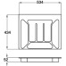 Cutlery Insert Length 434 mm Plastic New number for 556.75-0104. Width 534 mm