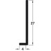 Edge Profile for Alusplash™ Splashbacks 3050 mm - Anthracite