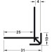 External Corner Profile for Alusplash™ Splashbacks 610 mm - Anthracite