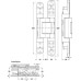 3D Hinge 180° Aluminium Zinc Diecast and Steel Tectus TE 645 3D A8 Energy 3-way continuous adjustment Matt chrome