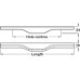 Pull Handle Ash Fixing Centres 294-594 mm Ultra Ash black finish fixing centres 394 mm