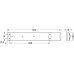 Spacer Bar for Pull Out Frames Häfele Dresscode For hinged doors dim. D 21 mm traffic white