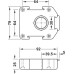 Plinth Foot Top Section for Häfele AXILO™ 78 Plinth System Plastic Screw fixing