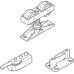 Fitting Set for Sliding Interior Doors Hawa-Junior 40/Z Top hung system For 1 door