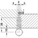 Butt Hinge 102 x 76 mm Grade 304 Stainless Steel size 101 mm Rising hinge clockwise closing satin