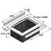 Wicker Basket Set with Runners for Cabinet Width 500 mm Natural wicker For cabinet width 500 mm basket width 420 mm